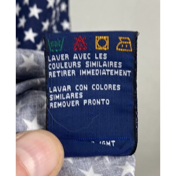 Tommy Hilfiger Men's Shirt Short Sleeve Large Star-Patterned - Picture 8 of 9